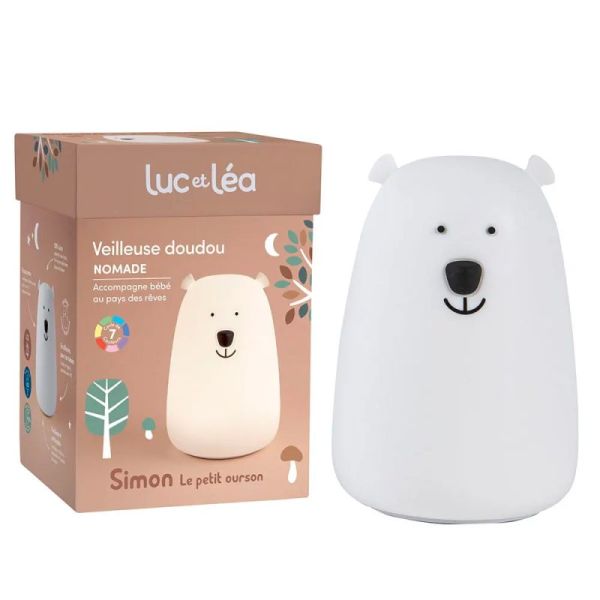 Luc Et Léa Coffret Veilleuse Ourson - Veilleuse 2 en 1, douce, sécurisée et réconfortante dès la naissance