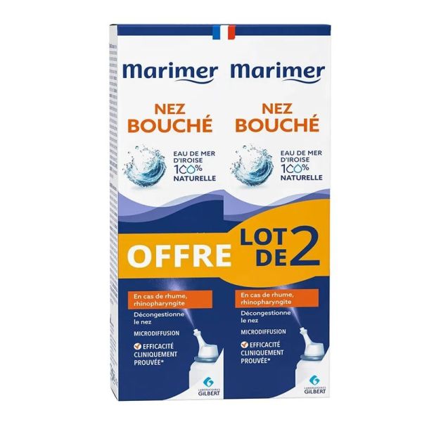 Marimer Nez Bouché Spray Nasal Rhume & Rhinopharyngite - 2 × 100ml