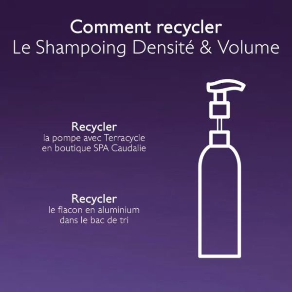Caudalie Shampoing Densité & Volume 200ml - Restaure le volume et densifie les cheveux fins