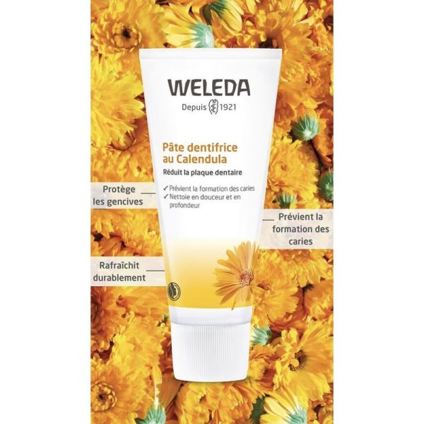 Weleda Pâte Dentifrice au Calendula 75ml – Protection des gencives et anti-plaque