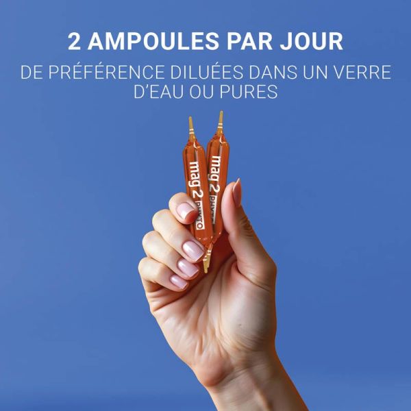 Mag 2 Phyto Relax - 30 ampoules - Nervosité et Fatigue - Réduit le Stress et Favorise la Relaxation