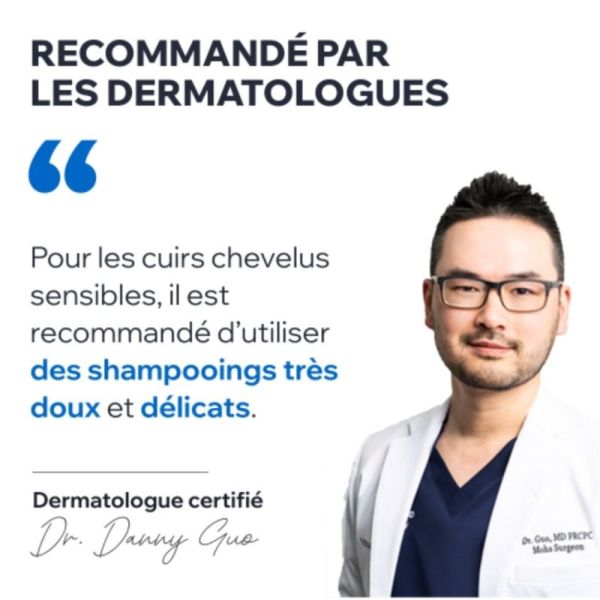 Uriage DS Hair Shampooing Doux Équilibrant 2x500ml - Purifie, équilibre et apaise le cuir chevelu sensible