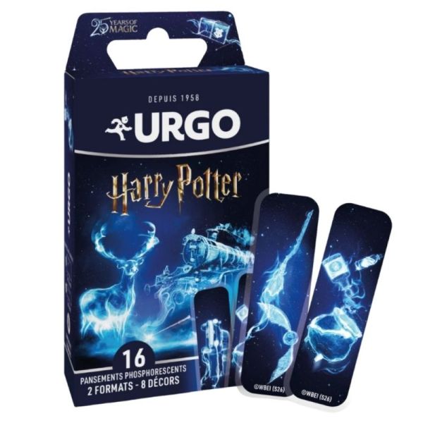 Urgo Harry Potter Pansements Phosphorescents - 16 Pansements de 2 Formats