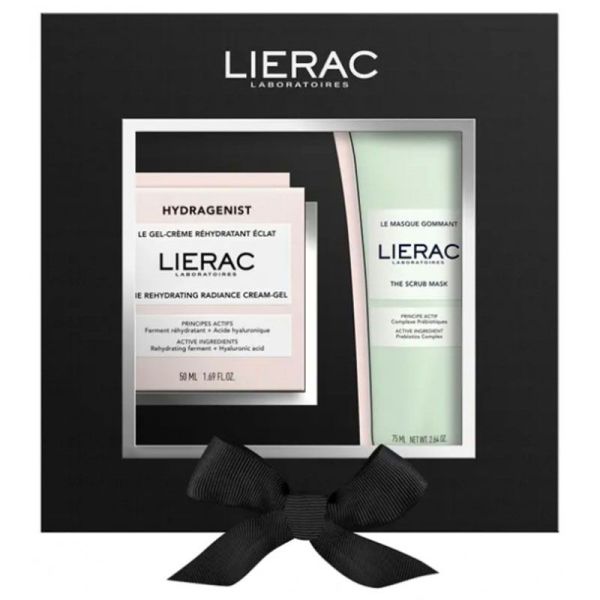 Lierac Coffret Hydragenist- Gel-Crème Réhydratant Éclat 50 ml + Masque Gommant 75 ml