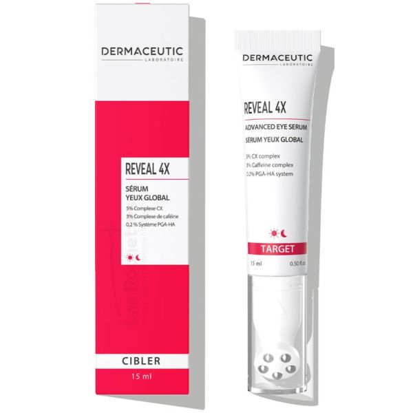 Dermaceutic Reveal 4X Sérum Yeux Global Cibler - Anti-Fatigue et Vieillissement - 15ml