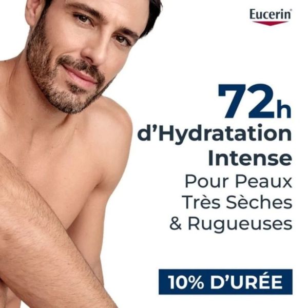 Eucerin UreaRepair Lait Hydratant Intense 10% d'Urée 200 ml - Hydratation intense 72h et soulagement des démangeaisons