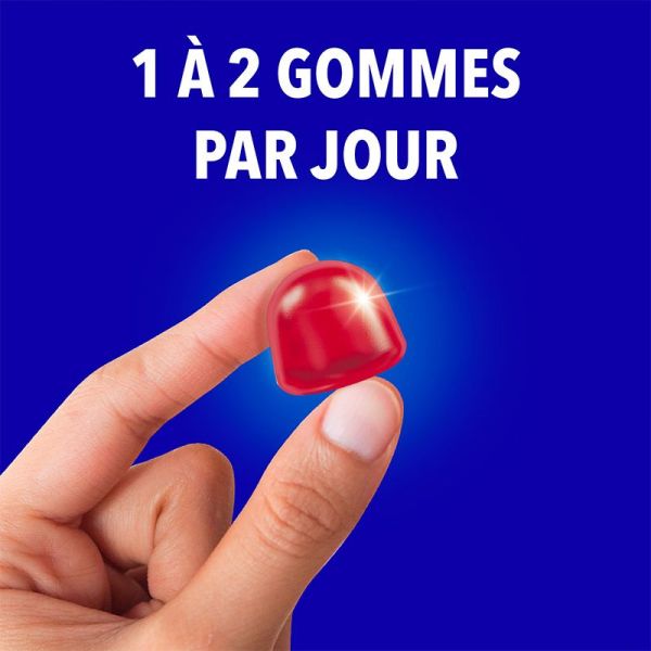 Bion3 Énergie Fruits Rouges - Défense & Équilibre Intestinal - 60 gommes