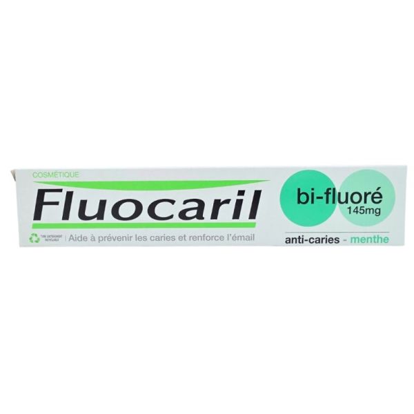 Fluocaril Dentifrice Bi-Fluoré Menthe 145mg 75 ml - Prévention des caries et renforcement de l'émail