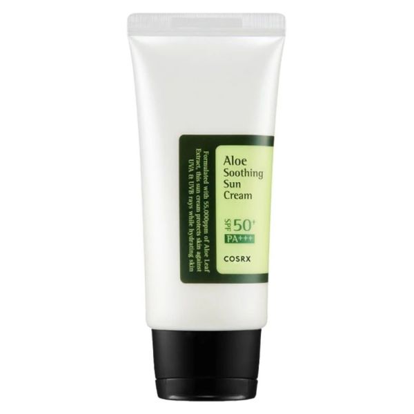 COSRX Aloe Soothing Sun Cream SPF50+ PA+++ 50ml - Crème solaire hydratante et apaisante à l'aloe vera