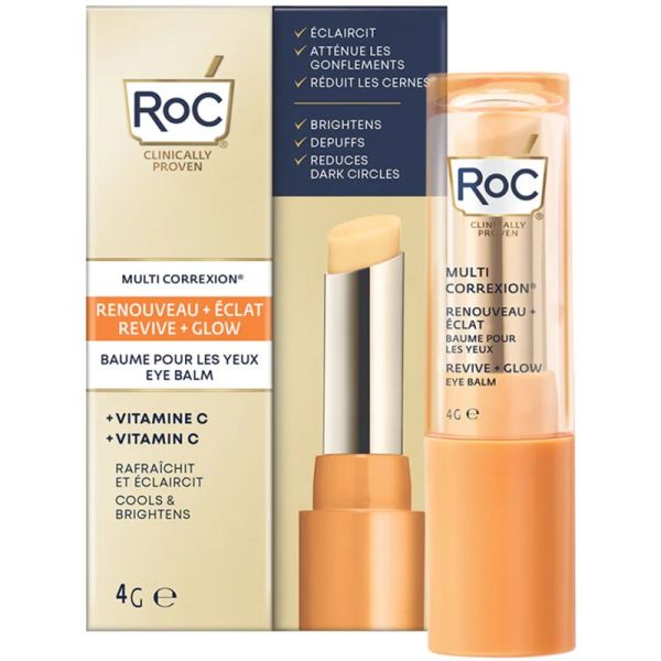 RoC Multi Correxion Renouveau + Éclat Baume Yeux 4 g – Stick anti-cernes et anti-poches