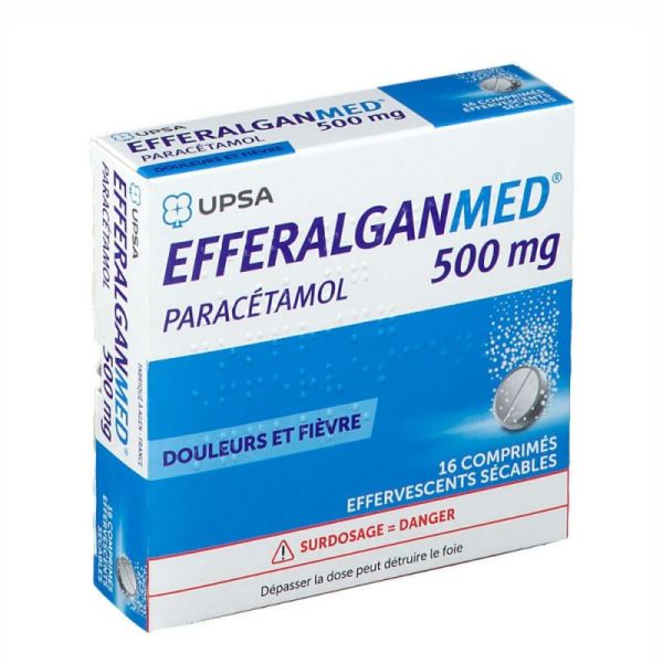 Efferalgan Med 500 mg 16 comprimés effervescents