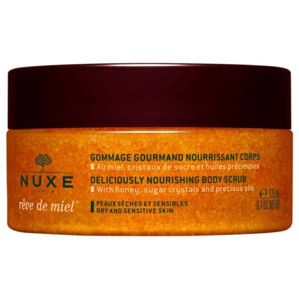Nuxe Rêve de Miel Gommage Gourmand Nourrissant Corps - 175 ml - Exfoliation douce et nutrition