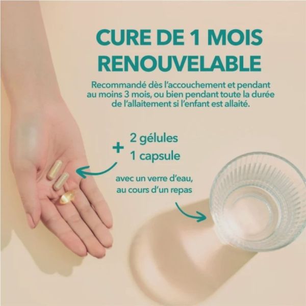 Babybio Babynat Maternité Post-Partum Cure de 1 mois - Equilibre hormonal, physique et cérébral de la maman dès l'accouchement