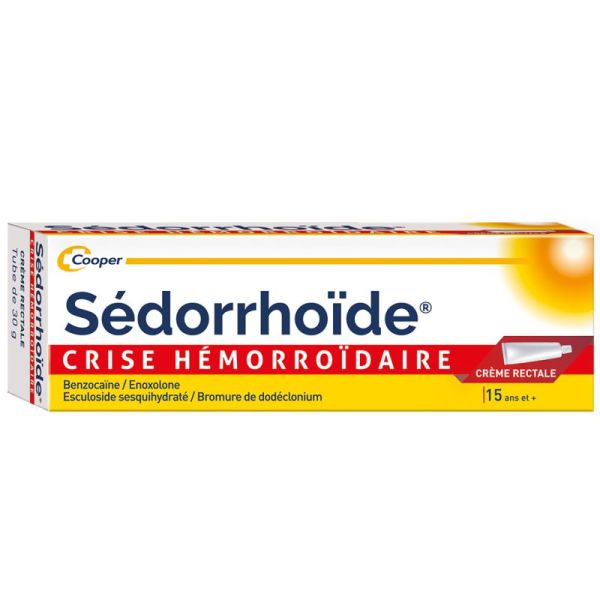Cooper Sédorrhöide Crise Hémorroïdaire – Crème rectale tube 30 g