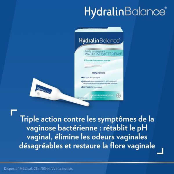 Hydralin Balance Gel Vaginal Triple Action 7 tubes