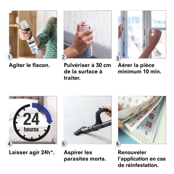 Pouxit Spécial Environnement - 250ml - Traitement anti-poux pour les surfaces et textiles