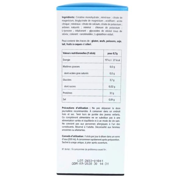 Aragan Creaone 20 sticks - Métabolisme énergétique et fonction musculaire