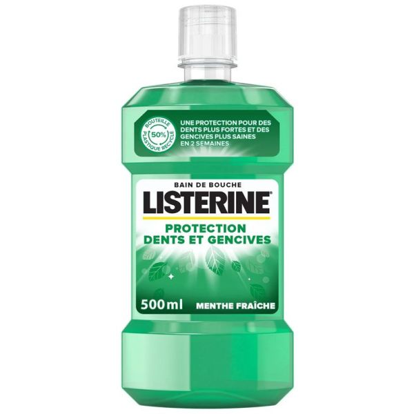 Listerine Bain de Bouche Total Care Dents et Gencives 500 ml - Menthe fraîche