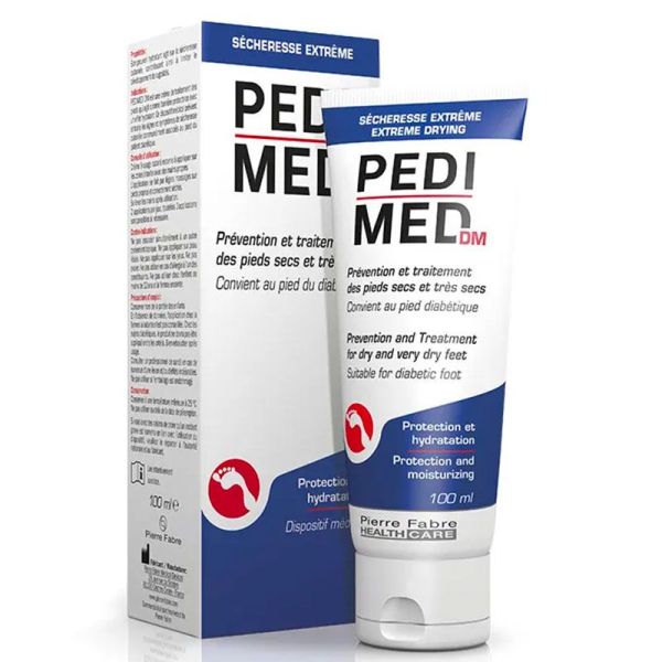 Pedimed Crème Pour le Soin des Pieds - Sècheresse Extreme - Protectrice et Régénératrice - 100ml