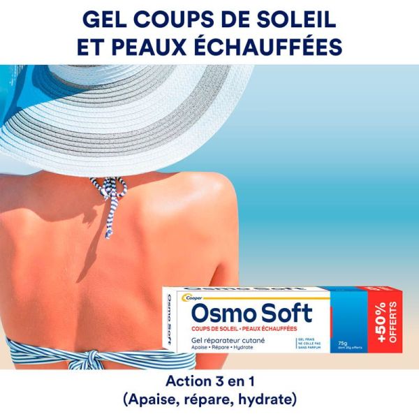 Cooper Osmo Soft Gel Réparateur Cutané - 75 g + 50 g OFFERT - Soin apaisant après-soleil
