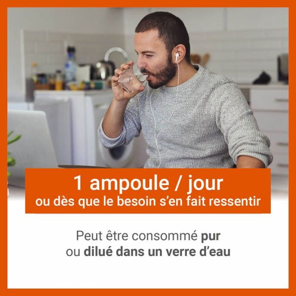 Vitascorbol Boost 5G - 20 Ampoules - Vitalité Intense et Coup de Fouet Immédiat