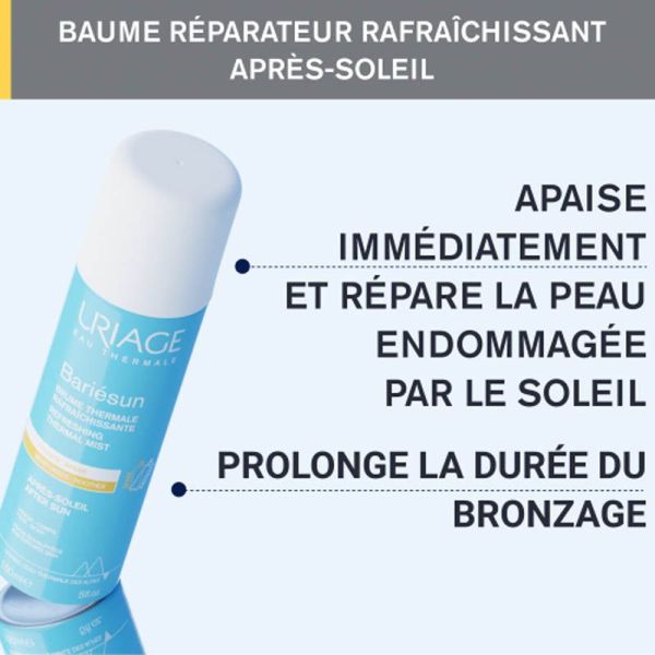 Uriage Bariésun Brume Thermale Rafraîchissante Après-Soleil 150 ml - Hydrate & apaise, visage & corps