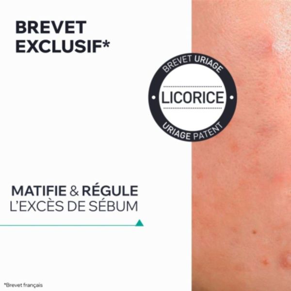 Uriage Hyséac 3-Régul+ Soin Global Anti-Imperfections SPF50+ 50 ml - Soin dermatologique anti-imperfections et anti-effet rebond