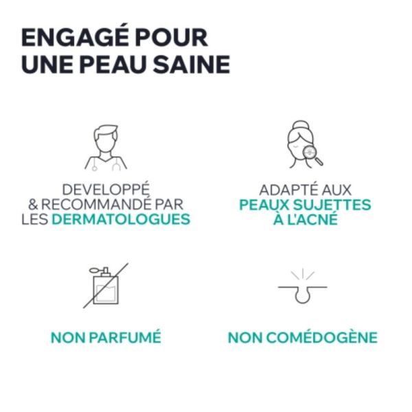 Uriage Hyséac 3-Régul+ Soin Global Anti-Imperfections SPF50+ 50 ml - Soin dermatologique anti-imperfections et anti-effet rebond