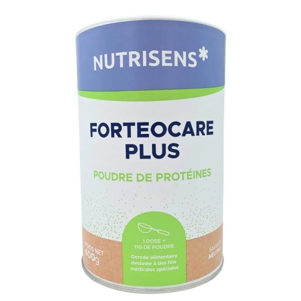 Nutrisens Forteocare Plus Poudre de protéines Saveur Neutre 400 g – Besoins protéiques et fonte musculaire