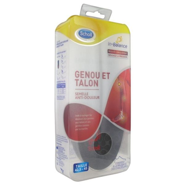 Scholl Semelle anti douleur Genou et talon taille 3