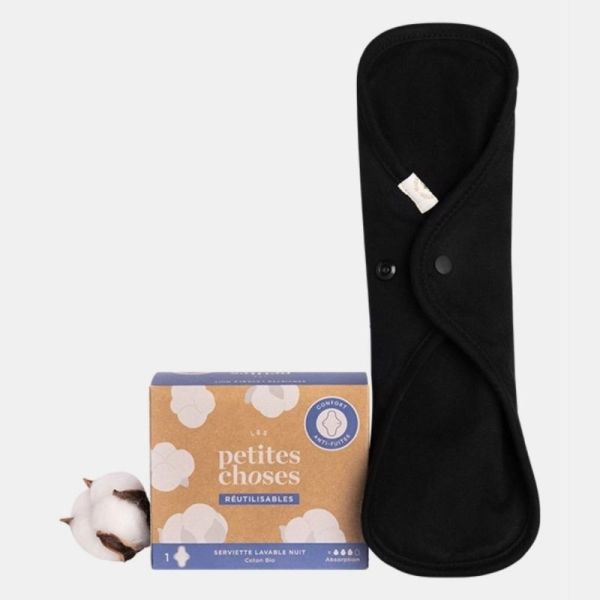 Les Petites Choses Serviette Lavable Nuit Coton Bio