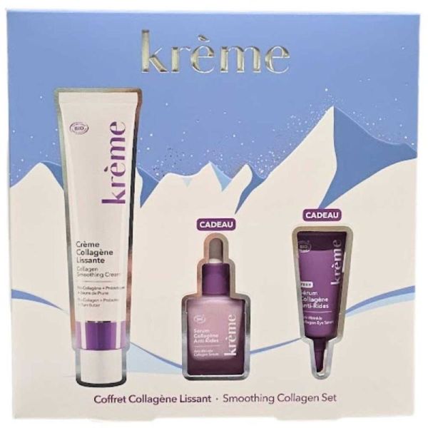 Krème Coffret Collagène Lissant - Routine Anti-Âge Visage & Yeux