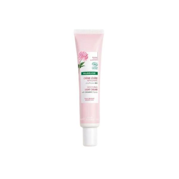 Klorane Pivoine Crème Légère Apaisante Bio - 40ml 