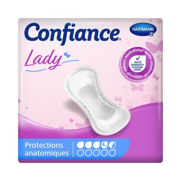 Hartmann Confiance Lady protection anatomique 4,5 gouttes - 14 sachets