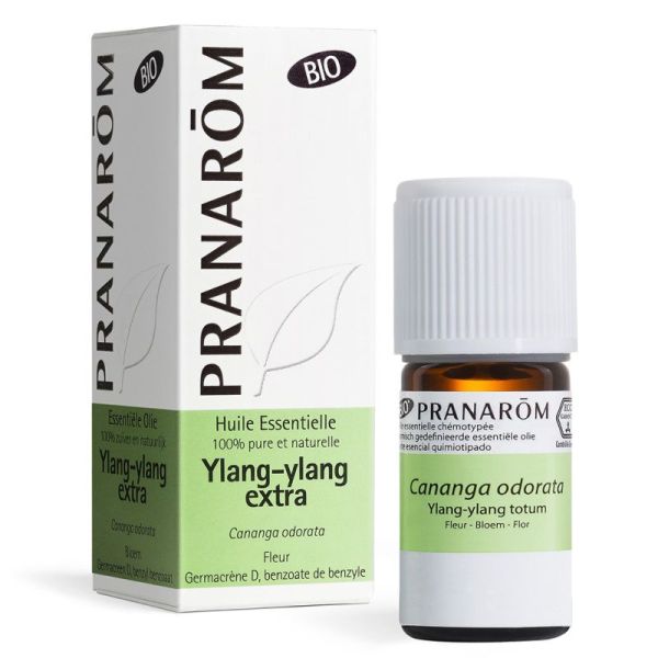 Pranarôm Huile Essentielle Ylang-Ylang Totum Bio 5ml – Relaxation et éclat