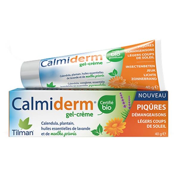 Calmiderm Gel-crème Certifié BIO Tube 40 g - Calme les démangeaisons et soulage les irritations