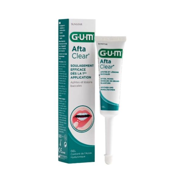 GUM Afta Clear Gel Aphtes et Lésions Buccales - 10ml