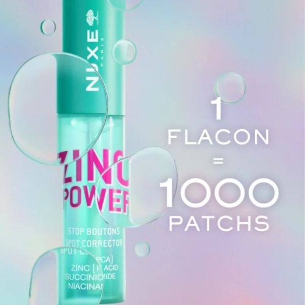 Nuxe Zinc Power Stop Boutons 10ml - Soin ciblé patch invisible anti-boutons