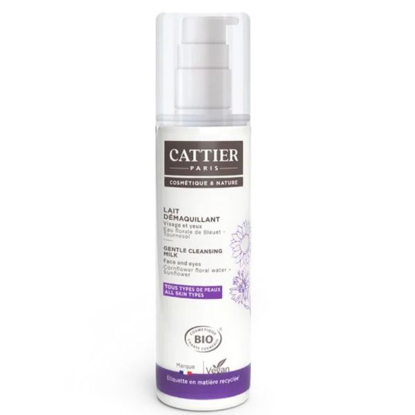 Cattier Caresse Lait Démaquillant Bio 200ml – Douceur et apaisement