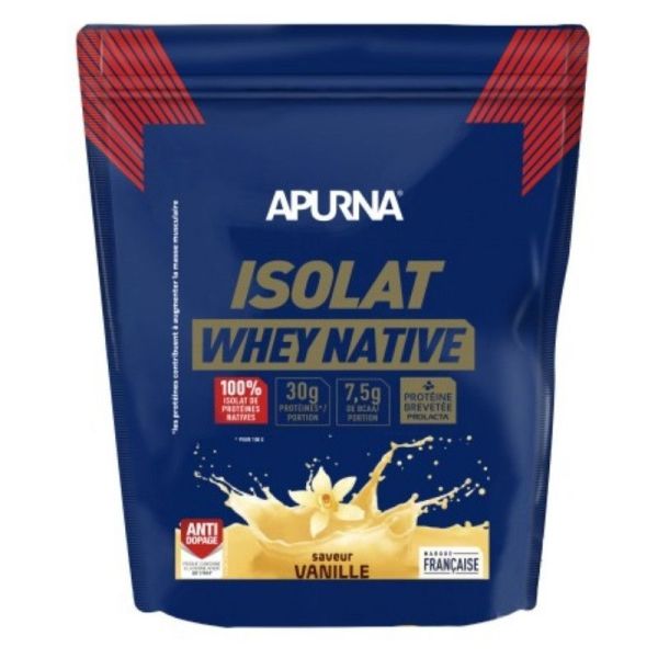 Apurna Isolat Whey Native Vanille - 720g