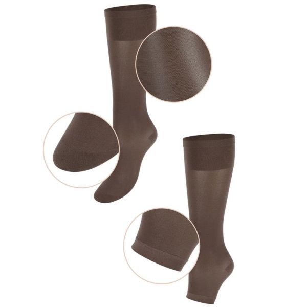 Thuasne Venoflex Incognito Absolu Chaussettes de Contention Femme Classe 2 Long – Transparence et finesse