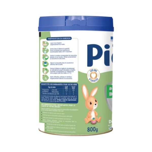 Picot Bio 2ème âge (6-12 mois) 800 g - Lait de suite biologique sans huile de palme