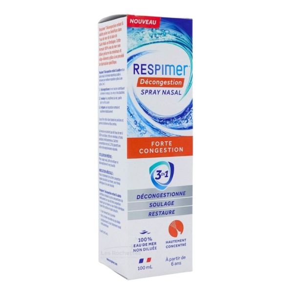 Respimer Spray nasal Décongestion - 100 ml - Adulte & Enfant