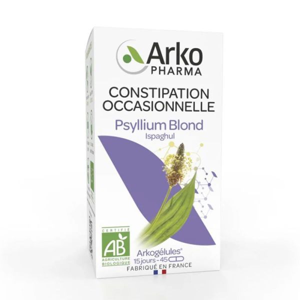 Arkopharma Arkogélules Ispaghul Mucivital Bio - 45 gélules - Transit intestinal & Équilibre digestif