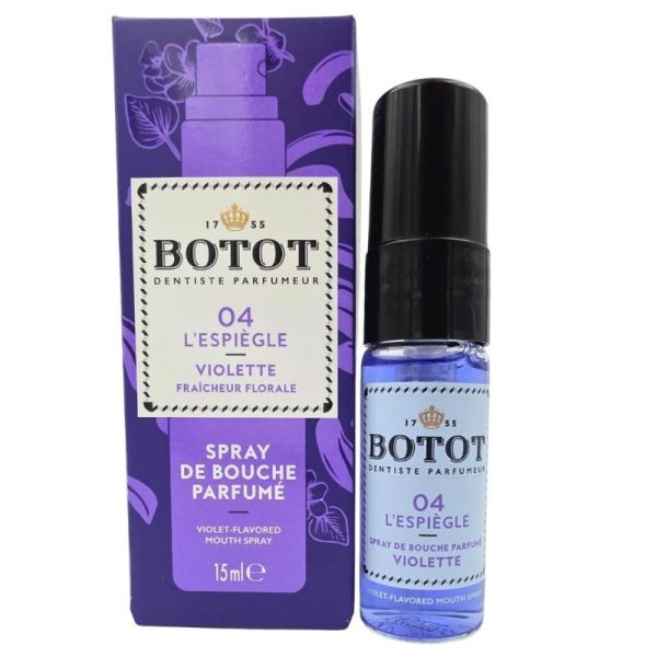 Botot 04 L'Espiègle Spray de bouche parfumé 15 ml - Violette, fraîcheur florale