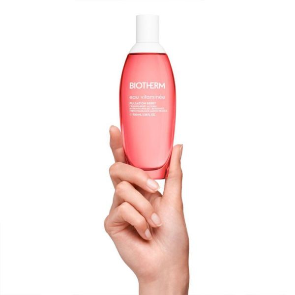Biotherm Eau Vitaminée Eau de Toilette Pulsation Berry 100 ml – Brume corporelle fraîche et réconfortante