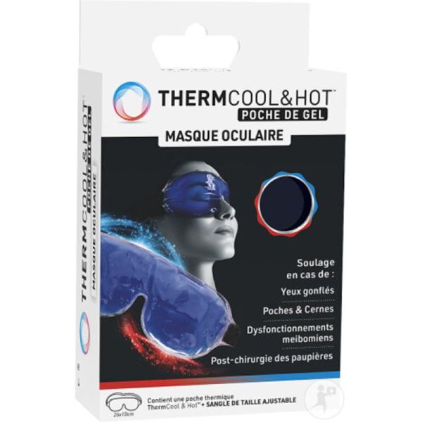 Bausch & Lomb Therm Cool & Hot Poche de Poche de Gel Masque Oculaire - 1 unité - Apaisement et détente des yeux