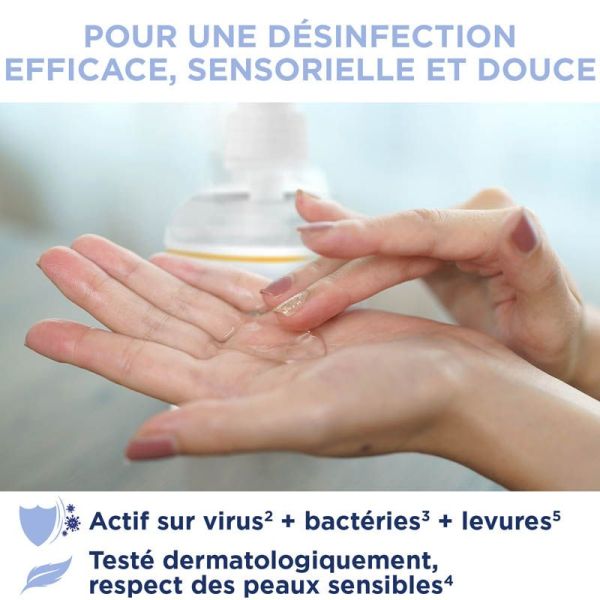 Baccide Gel Hydroalcoolique Mains Fleur de Coton - 300ml - Hygiène efficace et parfum délicat