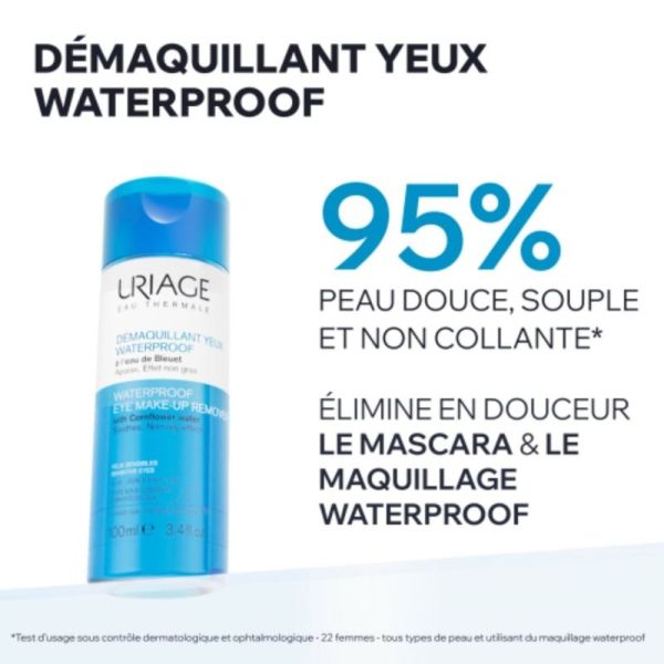 Uriage Démaquillant Yeux Waterproof 100 ml - Démaquille rapidement les maquillages intenses
