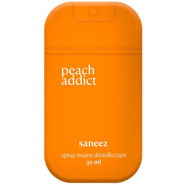 Saneez Spray Désinfectant Peach Addict 30ml – Hygiène et protection